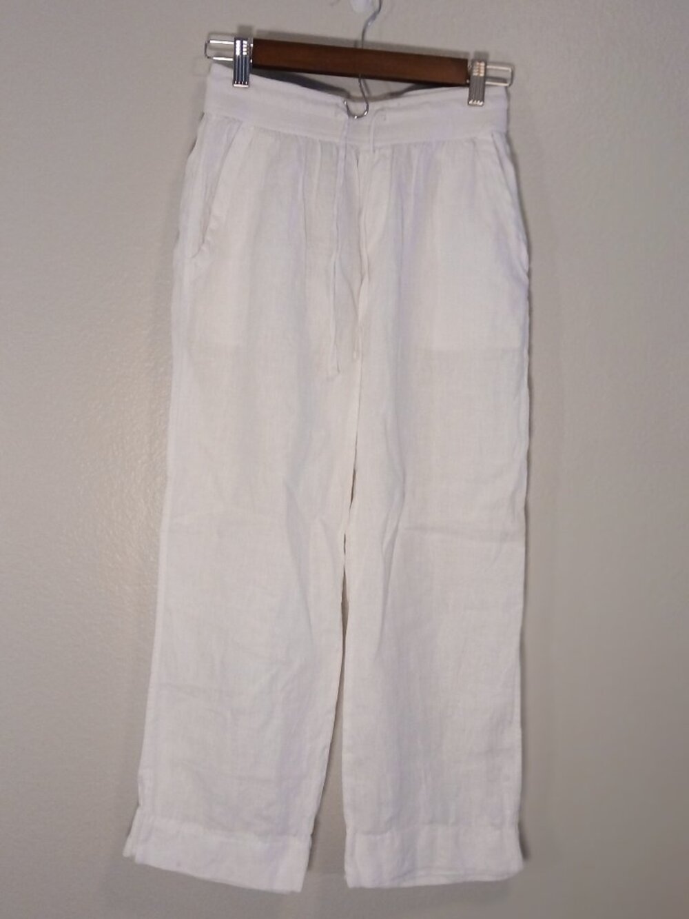 Elan White Wide Leg Pants